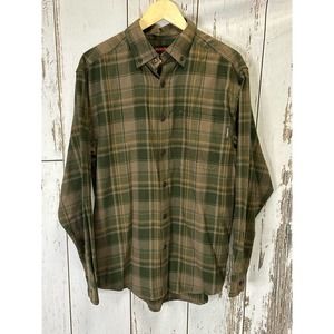 NWT Wolverine Men's Flannel Long Sleeve Shirt - 100% Cotton, Size Medium